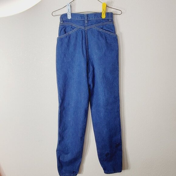 Vtg 1980's P.S. Gitano High-Waisted Denim Mom Jeans Size 6/7 Regular High Rise - Picture 5 of 9
